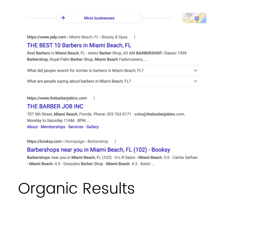 Organic Results Example